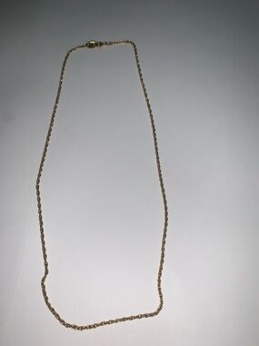 Avon Gold Rope Chain Necklace